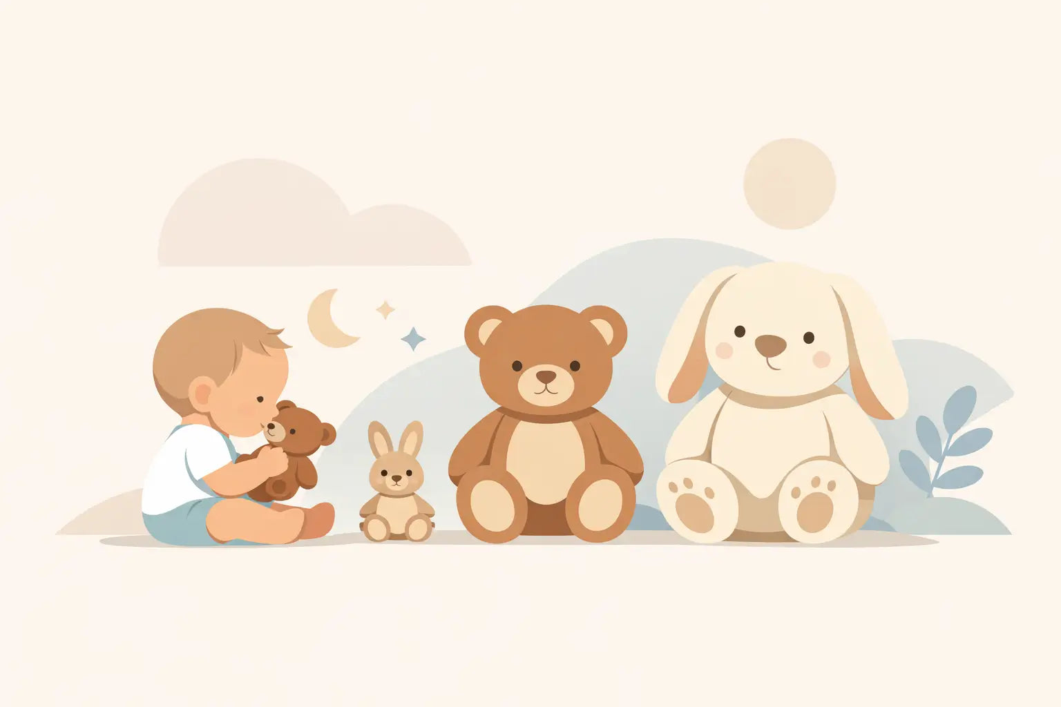 Kuscheltier fürs Baby - welche Größe passt?
