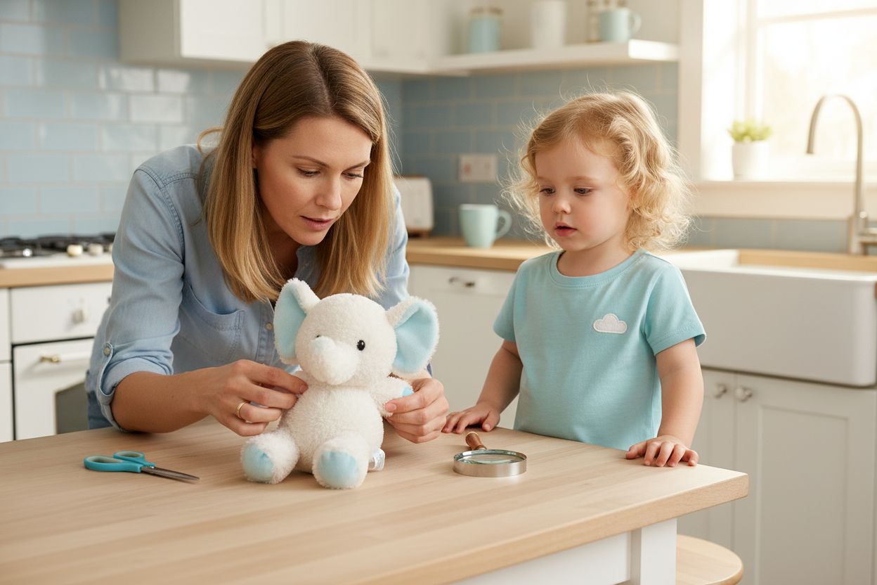 Kuscheltier Sicherheit prüfen