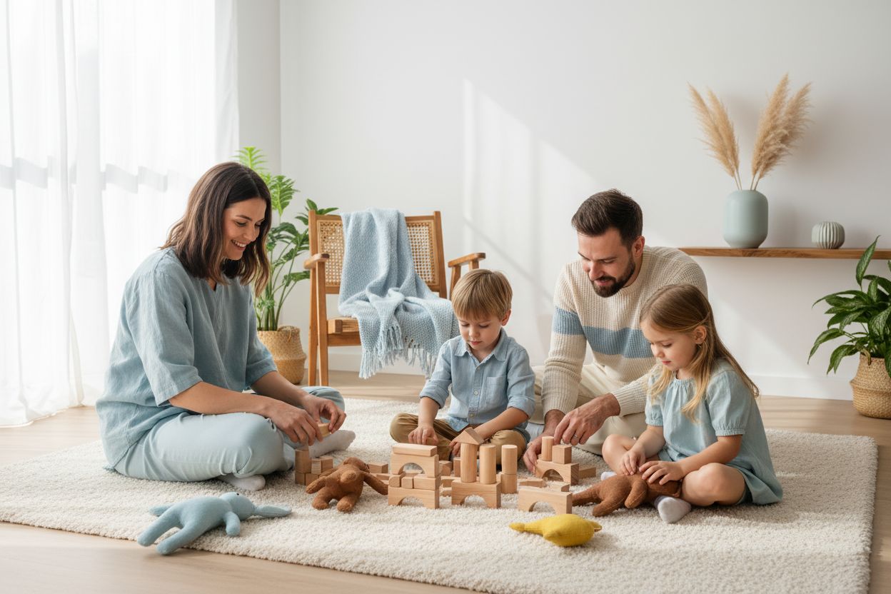 plastikfreies Spielzeug Familie