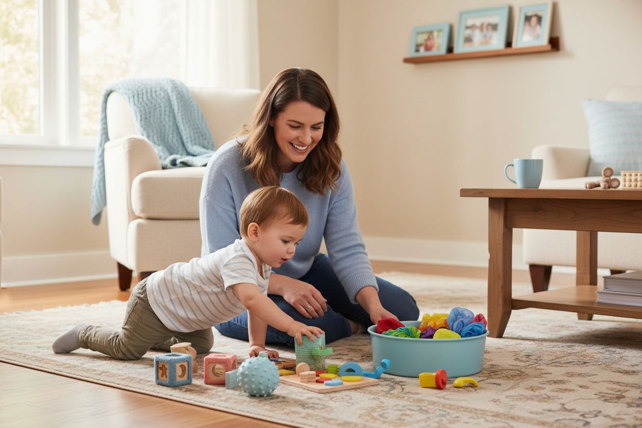 sensorisches Spielzeug Eltern Kind