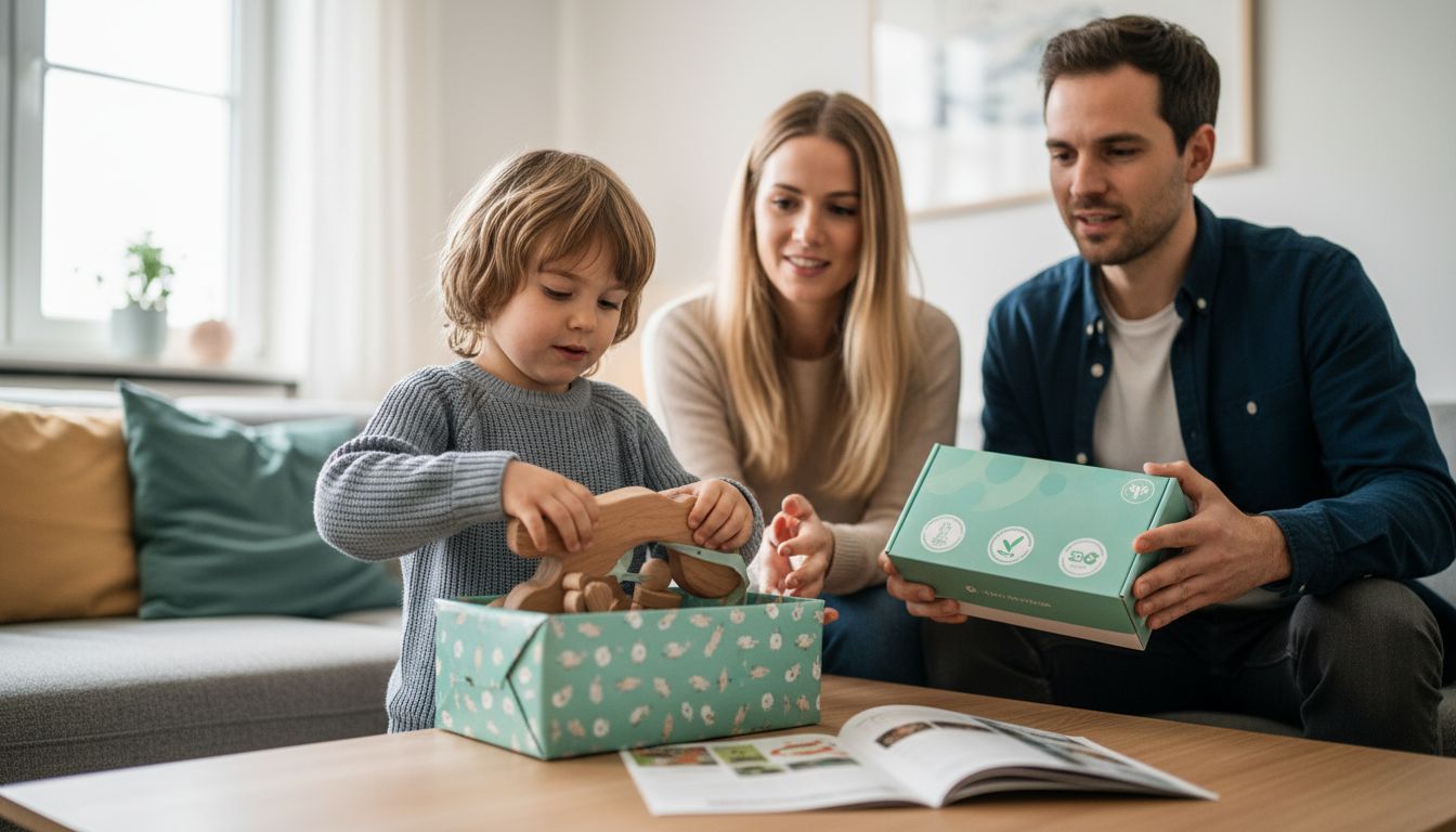 Familie schadstofffreie Kindergeschenke