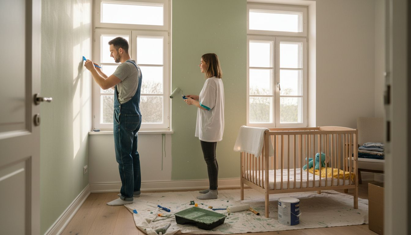 Gemeinsam und sicher das Kinderzimmer streichen: So machen Eltern das Zimmer ihrer Kleinen zu einem bunten Wohlfühlort.