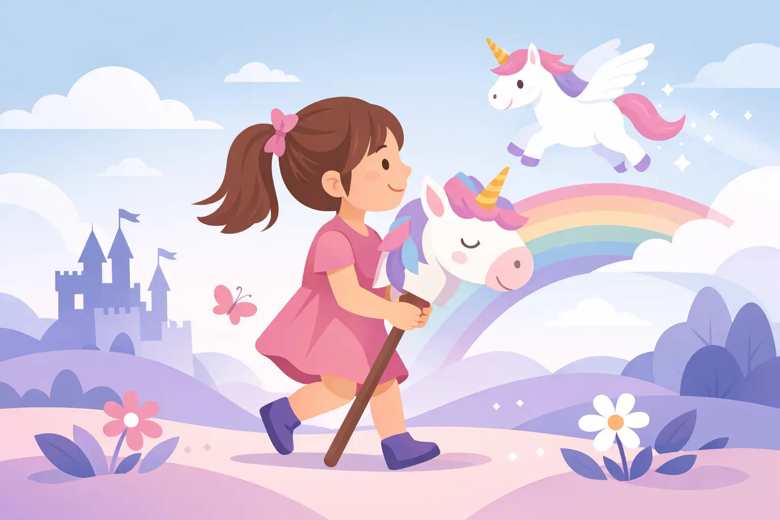 Steckenpferd für Mädchen - Ideen mit Einhorn