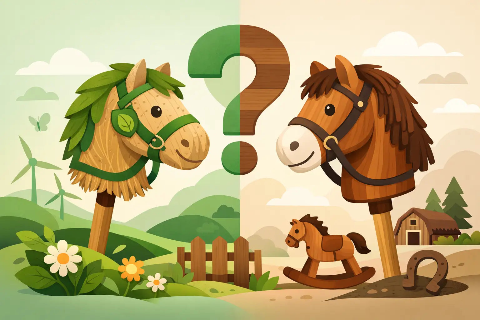 Bio Hobby Horse oder Holz Steckenpferd?