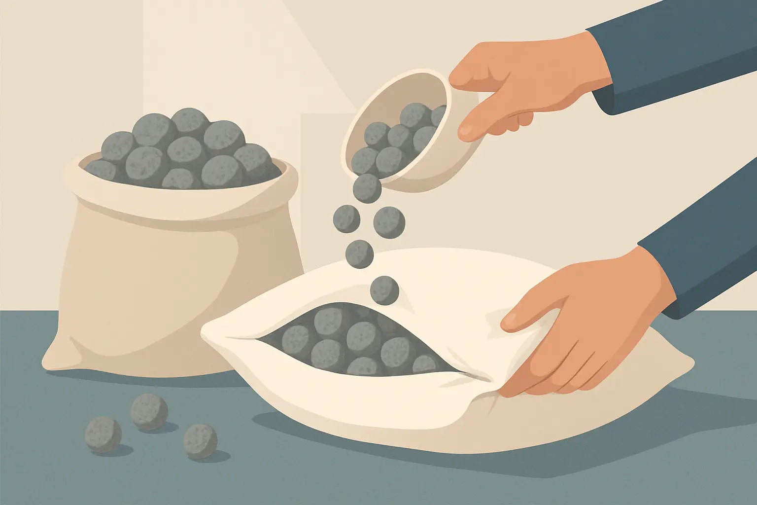 Kissen mit Wollkugeln füllen - so klappt’s