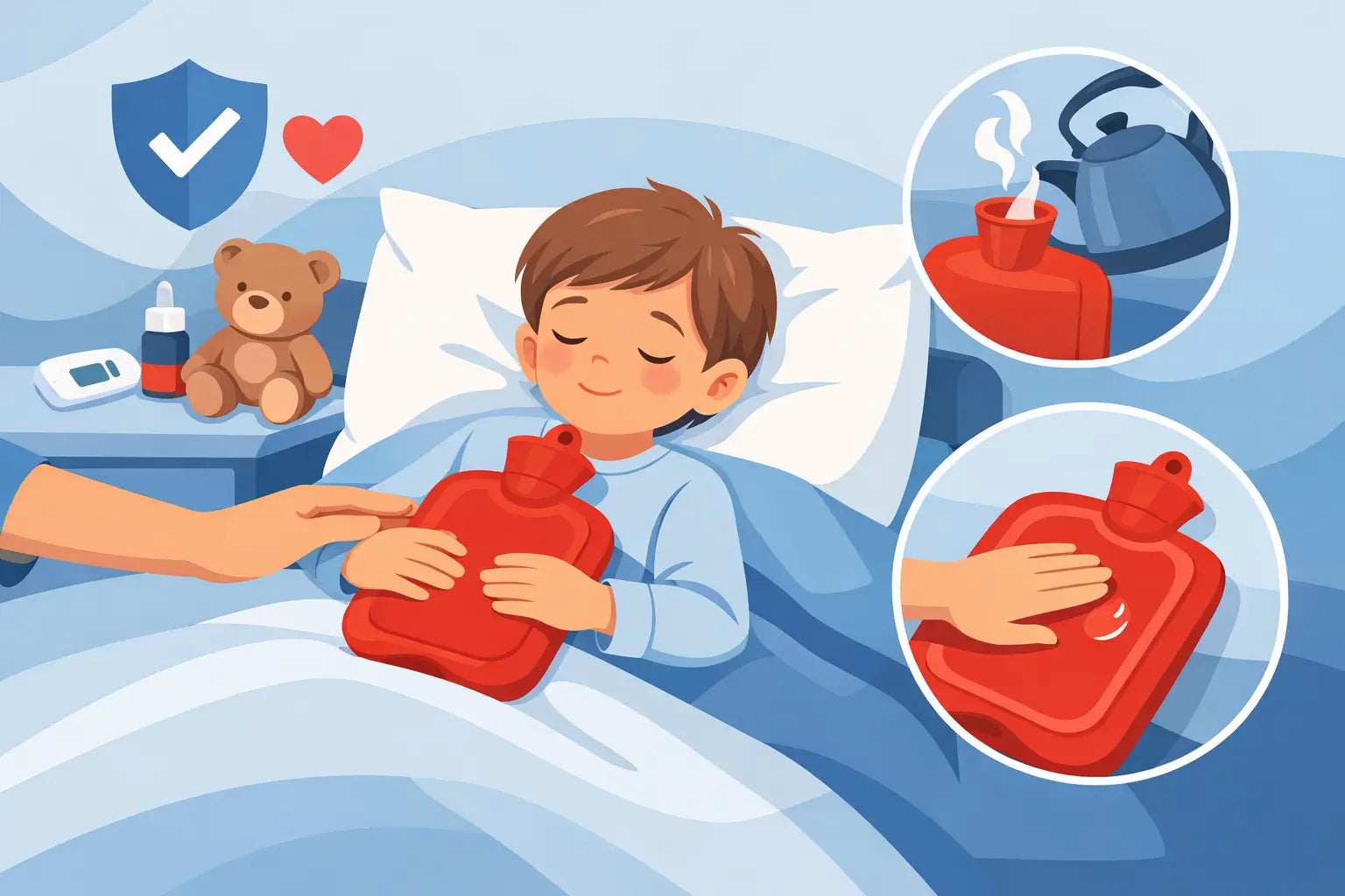 Wärmflasche bei Kindern sicher anwenden