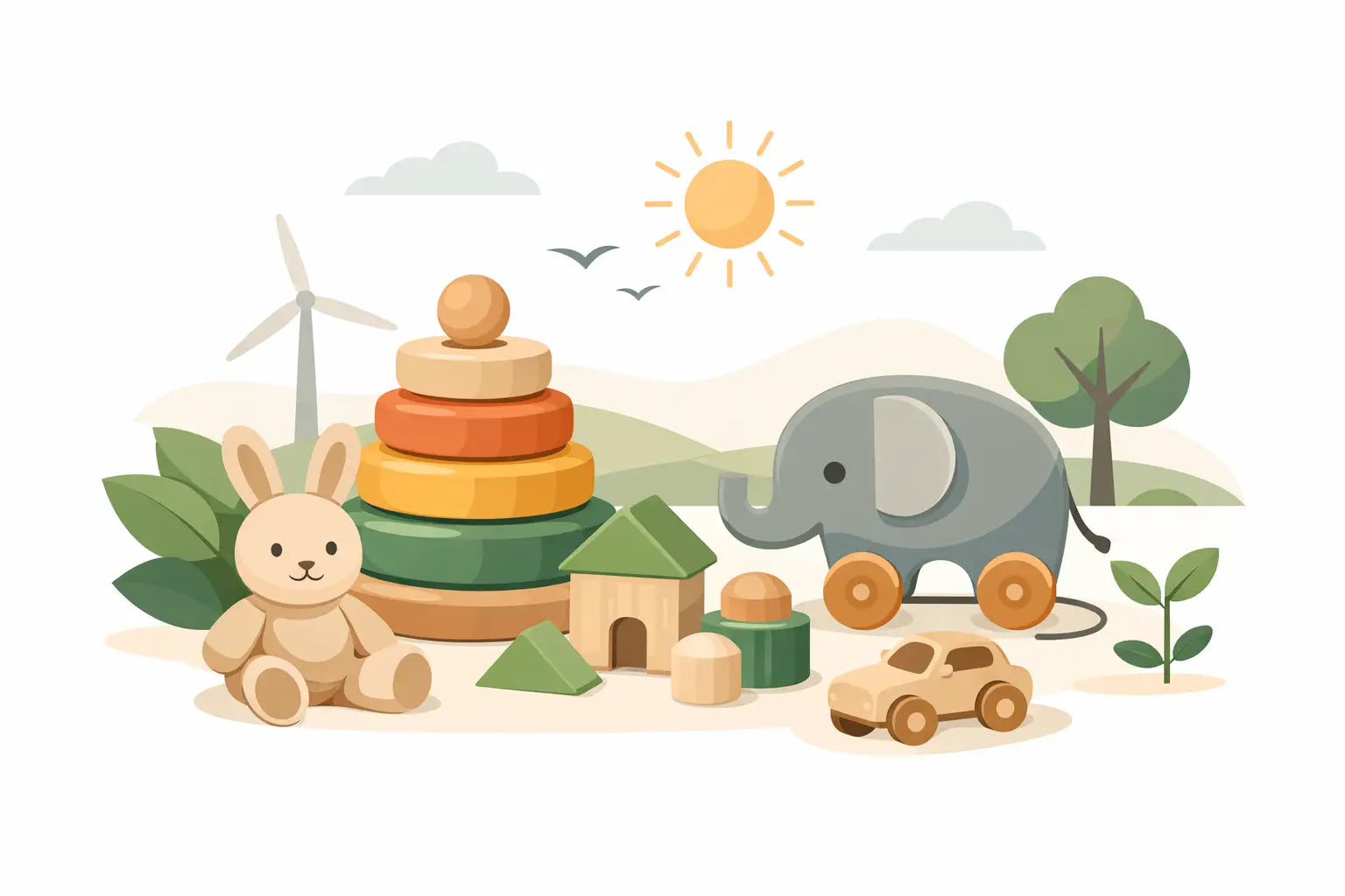 Nachhaltiges Spielzeug ab 1 Jahr wählen