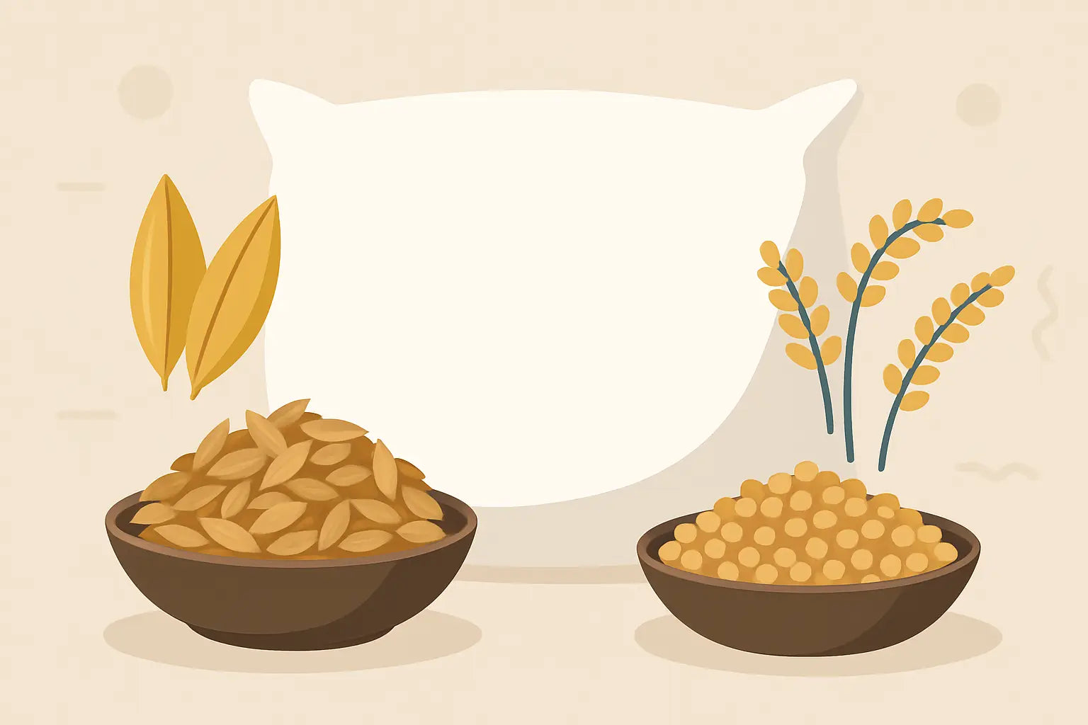 Dinkelspelz oder Hirseschalen im Kissen?