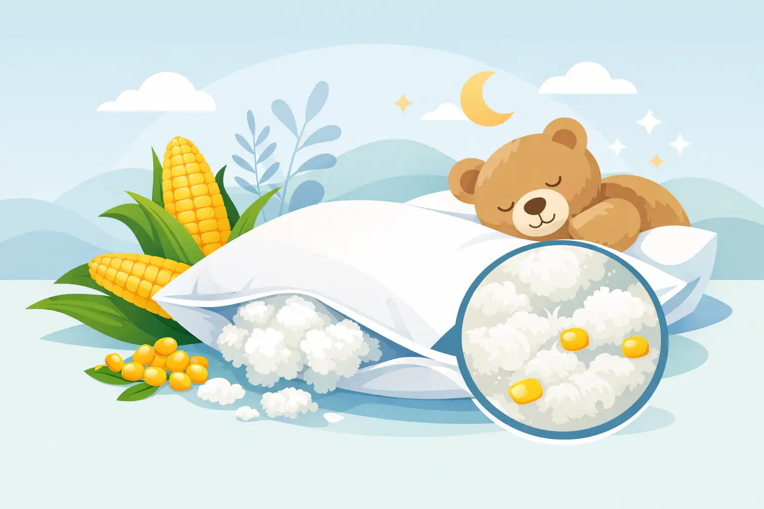 Corn Fiber Füllung im Kinderkissen?