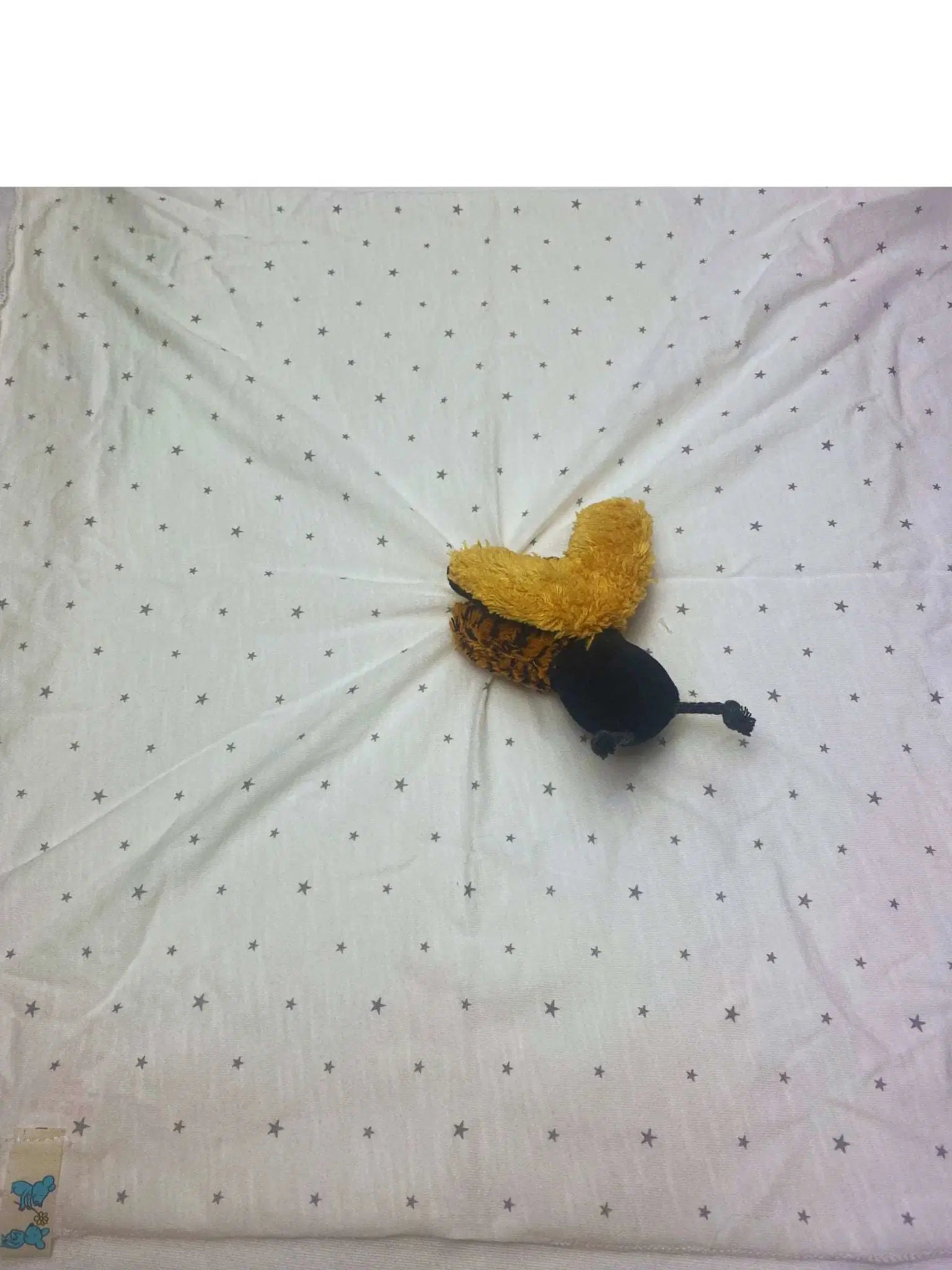 Bio Baby Schmusetuch Mit Bienenmotiv – GOTS Zertifiziert Und Liebevoll Gefertigt Von PAT & PATTY Für Empfindliche Babyhaut