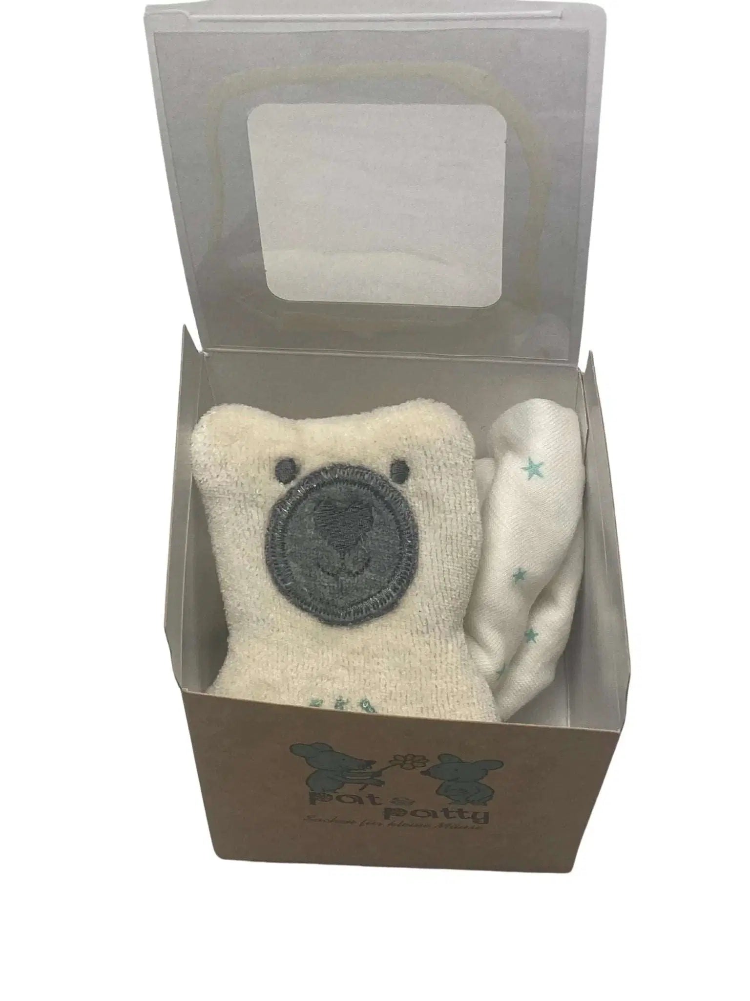 Bio Schmusetuch Eisbär Für Babys – Aus Naturbaumwolle Von PAT & PATTY Gefertigt