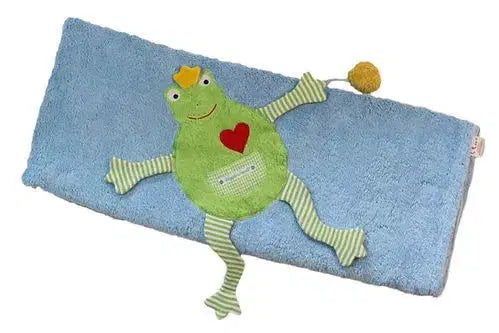 Bio Kinderdecke "Froschkönig" – weiche Decke aus GOTS-zertifizierter Bio-Baumwolle für Kinder von PAT & PATTY