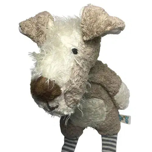 Klassisches Bio Kuscheltier Hund Handgefertigt Von PAT & PATTY – Aus 100 % GOTS Zertifizierter Baumwolle, Sicher Und Weich Für Den Täglichen Gebrauch