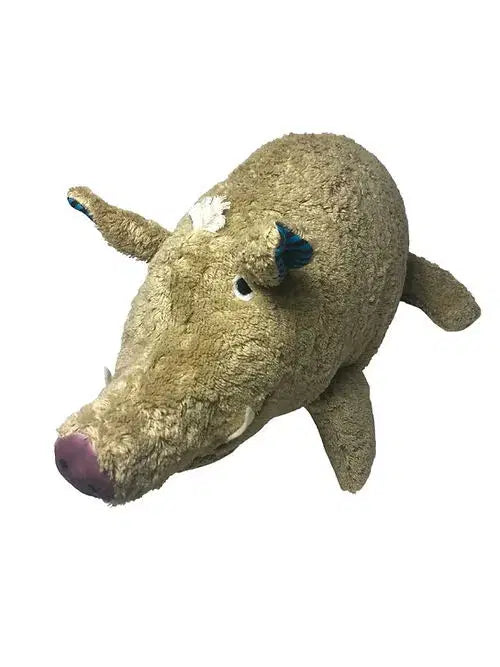 Bio Kuscheltier Wildschwein Mit Borstigem Fell – Liebevoll Handgefertigt Von PAT & PATTY Aus GOTS Zertifizierter Baumwolle, Ideal Für Naturverbundene Kinder