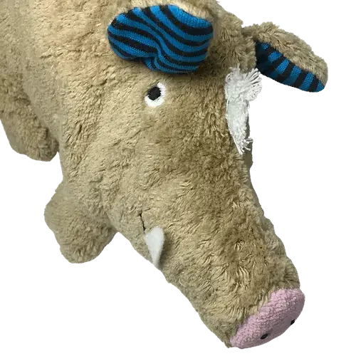 Weiches Bio Kuscheltier Wildschwein – GOTS Zertifiziert Und Handgefertigt Von PAT & PATTY, Perfekt Als Sinnesfreund Für Sensible Kinder Und Kleinkinder