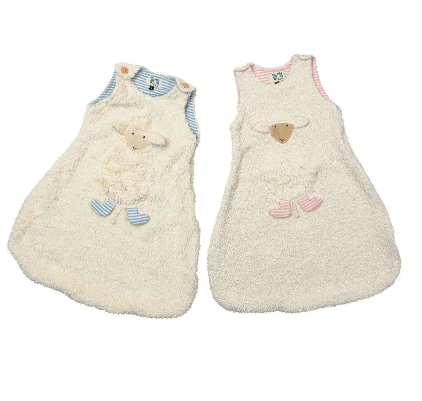 Bio Schlafsack "Schaf" aus Plüsch – GOTS-zertifizierte Bio-Baumwolle, besonders weich und kuschelig von PAT & PATTY