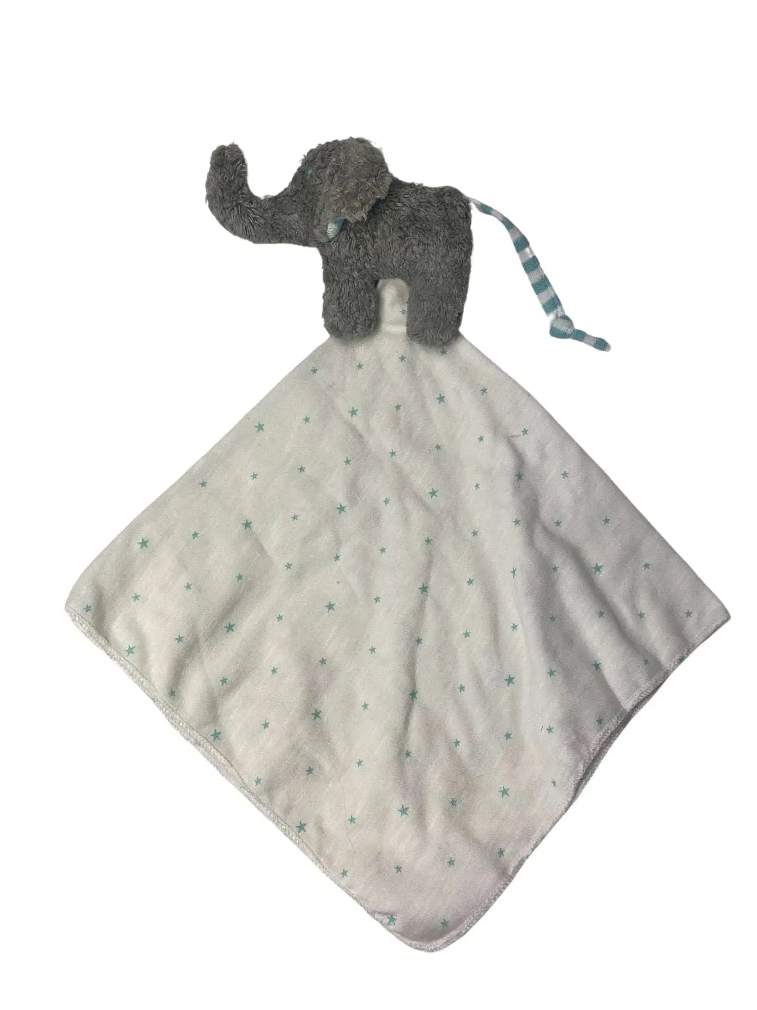 Bio Schmusetuch Elefant mit großen Ohren – Aus GOTS-zertifizierter Bio-Baumwolle von PAT & PATTY