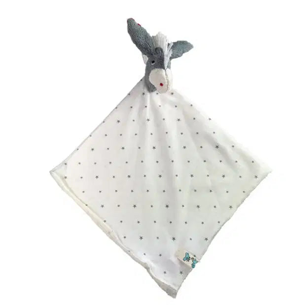 Bio Schmusetuch Esel Für Babys Aus GOTS Zertifizierter Baumwolle – PAT & PATTY