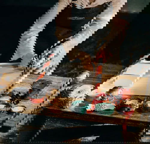 Bio Schmusetuch Gans aus Baumwolle – verpacktes Geschenk, handgemacht von PAT & PATTY