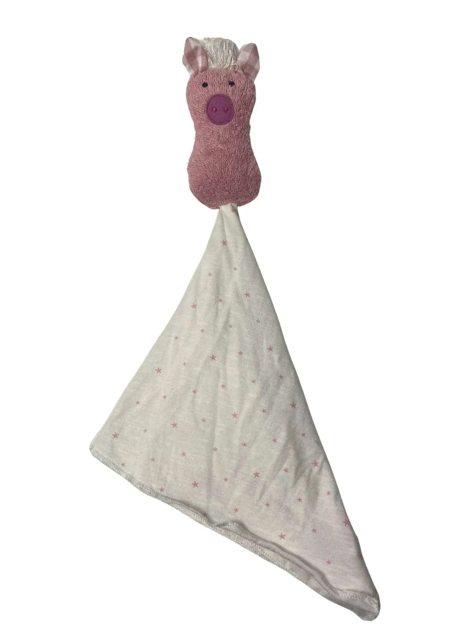 Bio Schmusetuch Schwein aus GOTS-zertifizierter Baumwolle – handgefertigt von PAT & PATTY