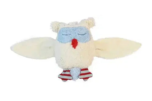 Bio-Spieluhr in Schnee-Eulenform – handgemachte Einschlafhilfe für Babys von PAT & PATTY
