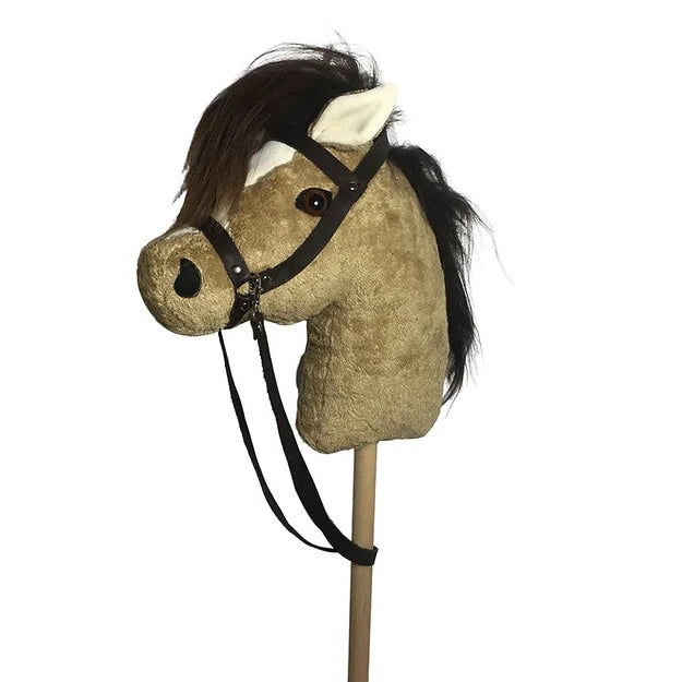 Handgemachtes Bio-Steckenpferd „Flicka“ aus Baumwolle kbA – weiches, nachhaltiges Spielzeug für Kinder von PAT & PATTY