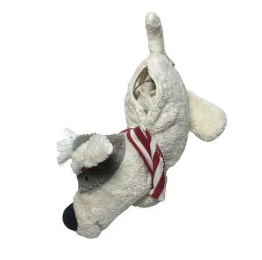 Bio Wärmekissen Hund naturweiß mit Inlett von PAT & PATTY