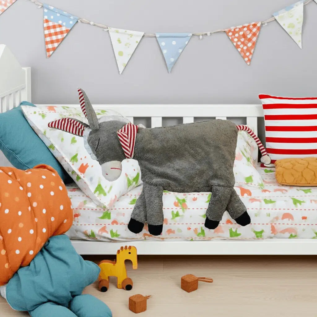 Bio Kuschelkissen Esel im kinderzimmer