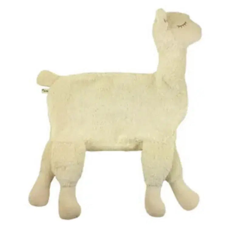 Bio-Baumwollspielzeug Alpaka naturweiss
