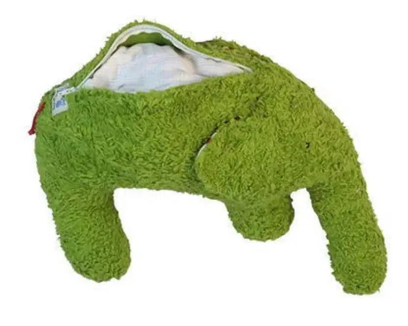 Bio Kuschelkissen Elefant aus Baumwolle Farbe grün - PAT & PATTY