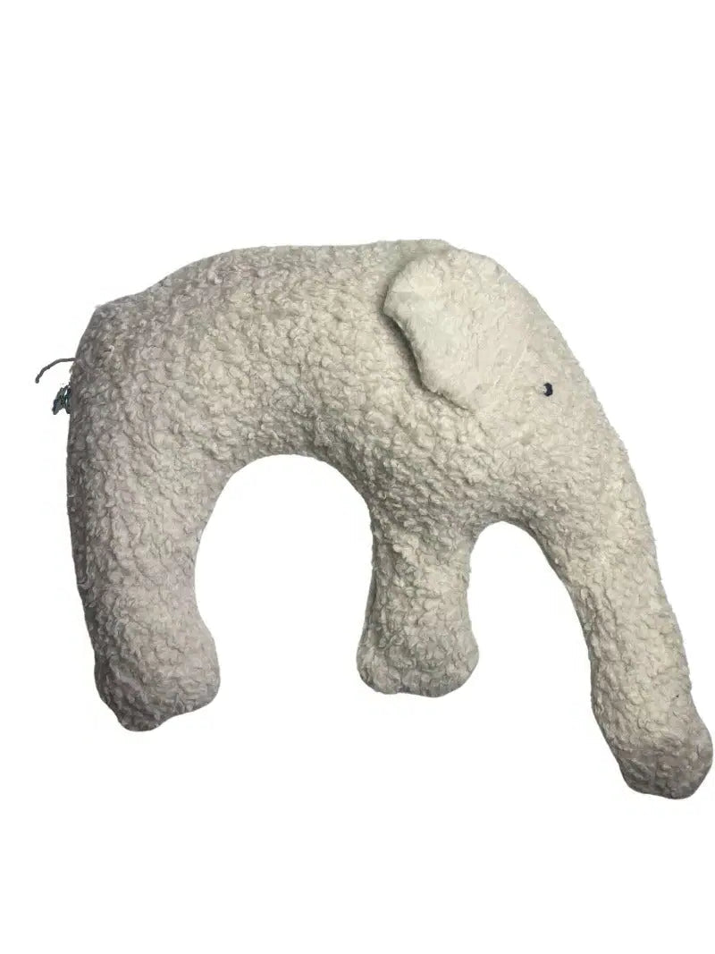 Bio Kuschelkissen Elefant naturweiss aus Baumwolle- PAT & PATTY