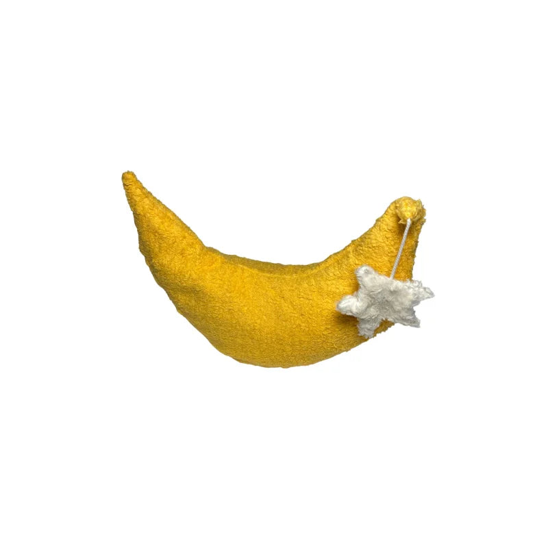 Bio Kuschelkissen Mond gelb- PAT & PATTY
