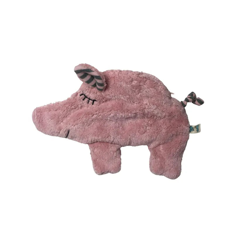 Bio Wärmekissen Schwein aus Bio-Baumwolle Plüsch