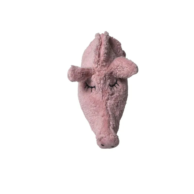 Bio Wärmekissen Schwein aus Bio-Baumwolle mit Kirschkernfüllung aus Plüsch