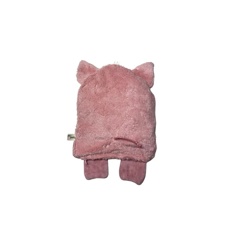Bio Wärmekissen Schwein aus Bio-Baumwolle mit Kirschkern Füllung Plüsch