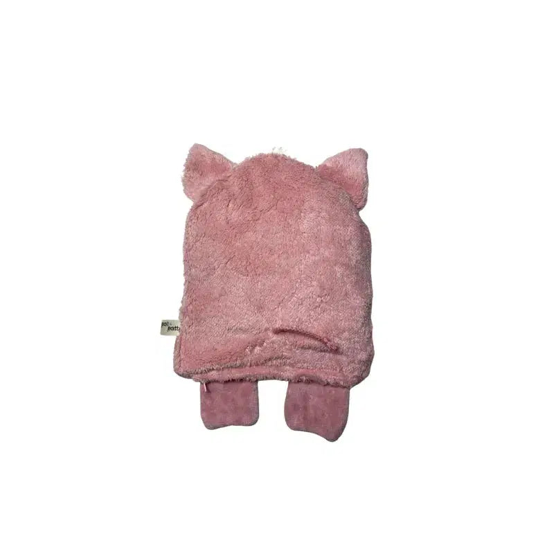 Bio Wärmekissen Schwein aus Bio-Baumwolle mit Kirschkern Füllung Plüsch