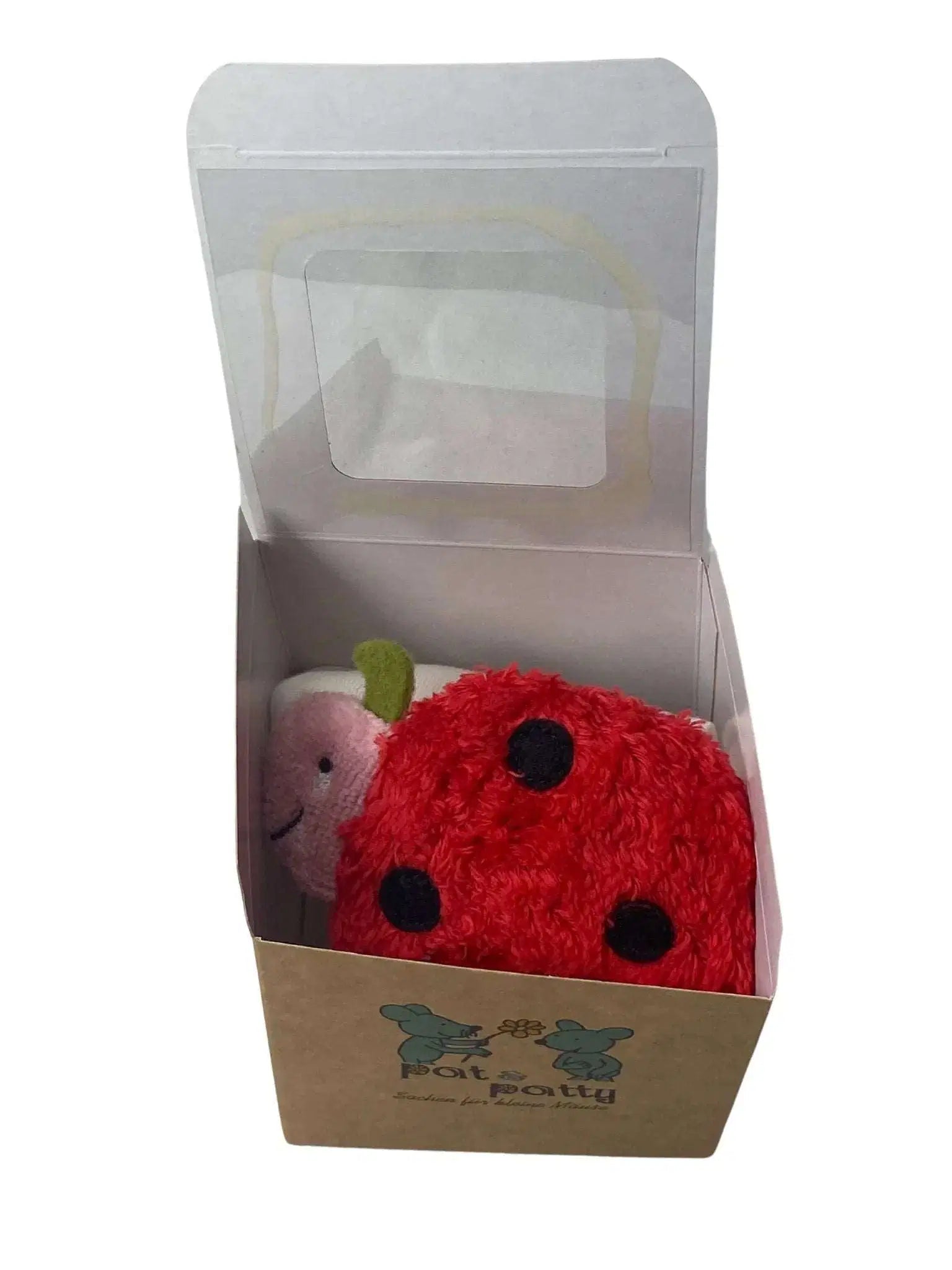 GOTS Zertifiziertes Bio Schmusetuch Für Babys – Marienkäfer Design Von PAT & PATTY, Waschbar Und Ideal Als Geschenk