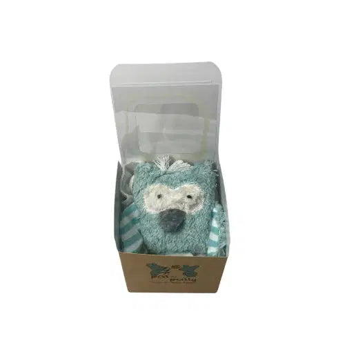 Handgefertigtes Bio Schmusetuch Eule Aus GOTS-Zertifizierter Baumwolle Von PAT & PATTY