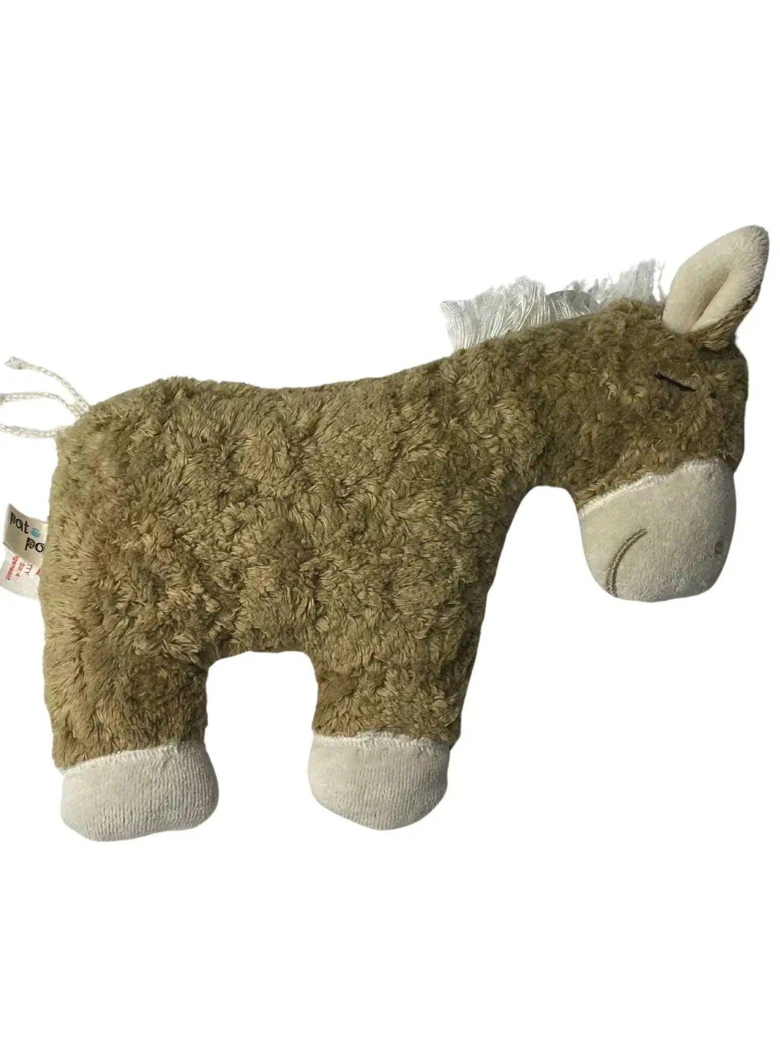 Handgemachte Bio Baby Rassel "Pferd" – GOTS Zertifiziertes Spielzeug Von PAT & PATTY Aus Weichem Stoff Für Sanftes Babyspiel Und Nachhaltige Handarbeit