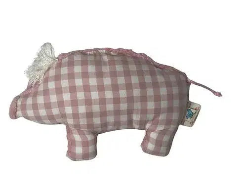 Handgemachte Bio Baby Rassel "Schwein" – GOTS Zertifiziertes Weiches Spielzeug Von PAT & PATTY, Sanft Für Babys Und Mit Liebe Aus Natürlichen Materialien Hergestellt