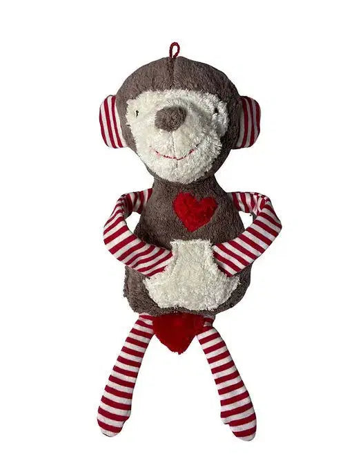 Handgemachte GOTS-zertifizierte Bio-Spieluhr in Affenform – sanftes Einschlafspielzeug für Babys von PAT & PATTY