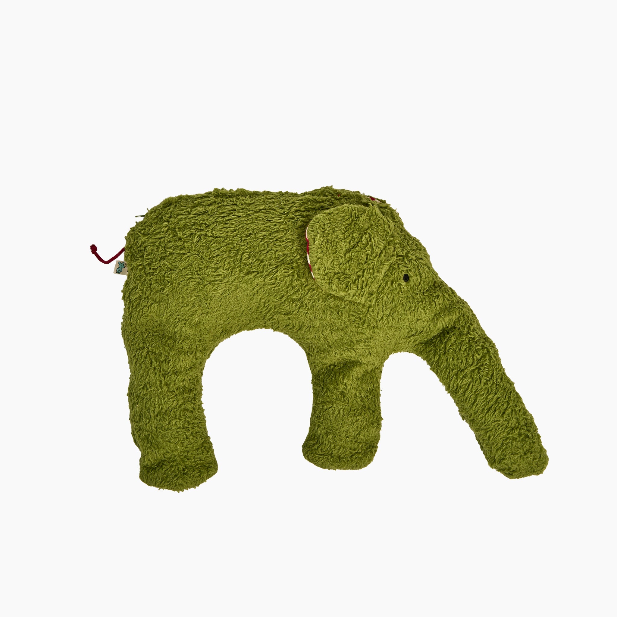 Bio Nackenkissen Kuscheltier Elefanten aus grünes Plüsch
