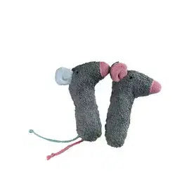 Mini Bio Rassel Mit Mausmotiv – Handgemacht Aus GOTS Zertifizierten Naturmaterialien Von PAT & PATTY