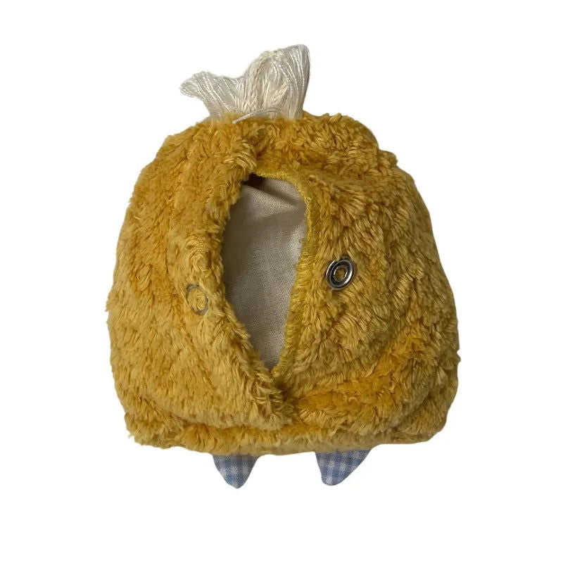 Seitenansicht des Mini Lavendelkissens in Gänseform aus Bio-Stoffen von PAT & PATTY