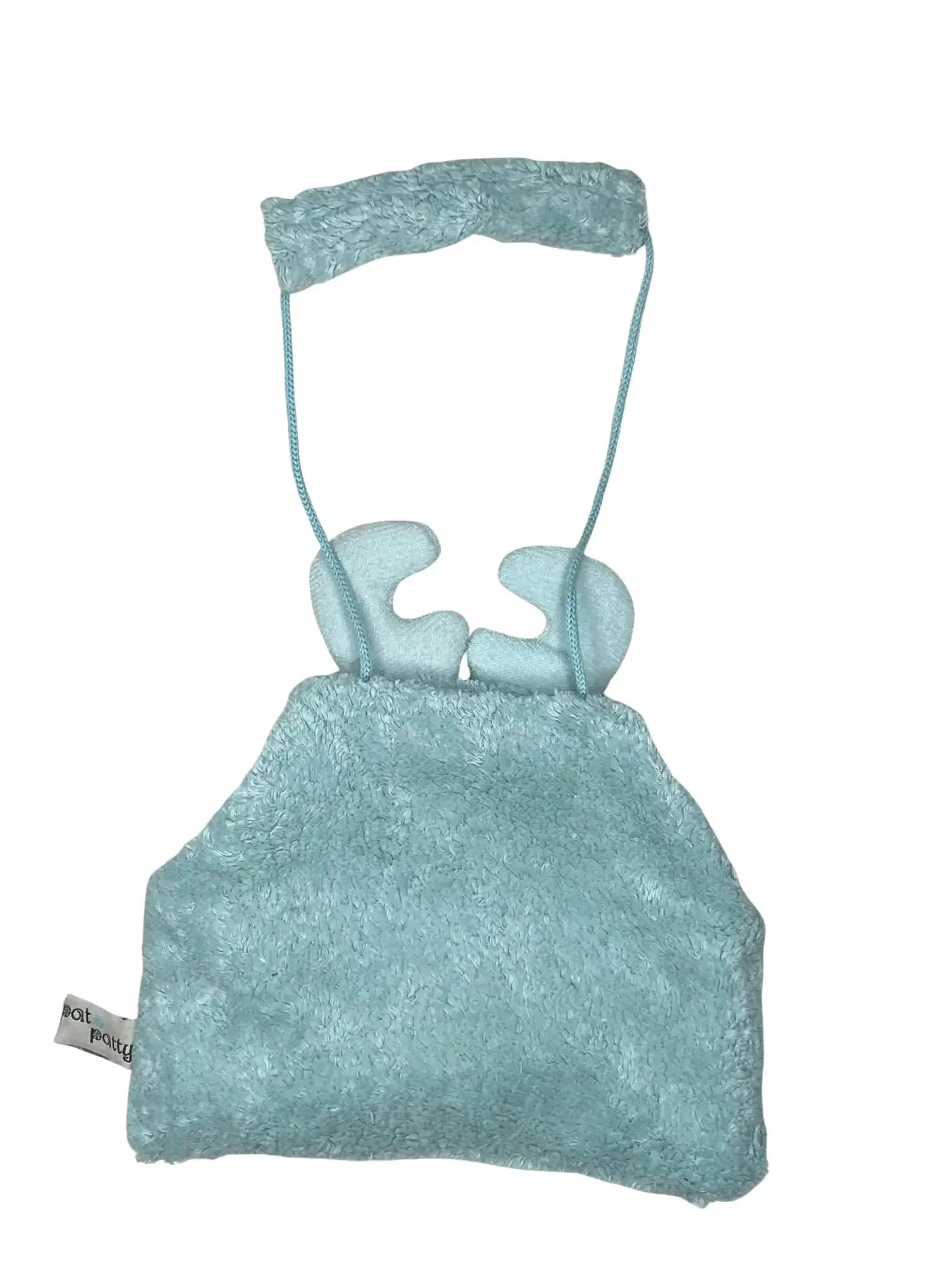 Ein Muff aus Bio Baumwolle mit Elch Motive im eisblau Farbe, waschbar