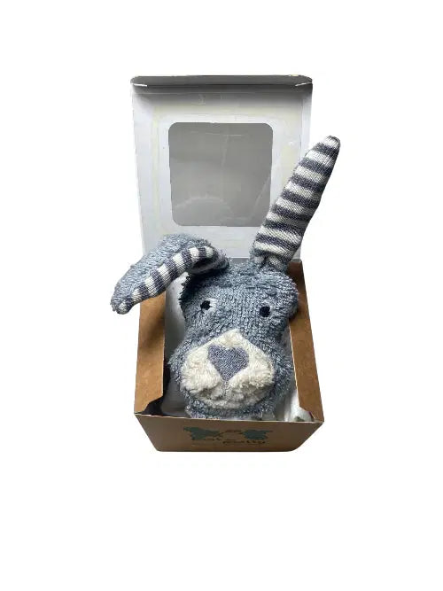 Verpacktes Schmusetuch Baby-Hase aus Bio-Baumwolle – handgemachtes Babygeschenk von PAT & PATTY