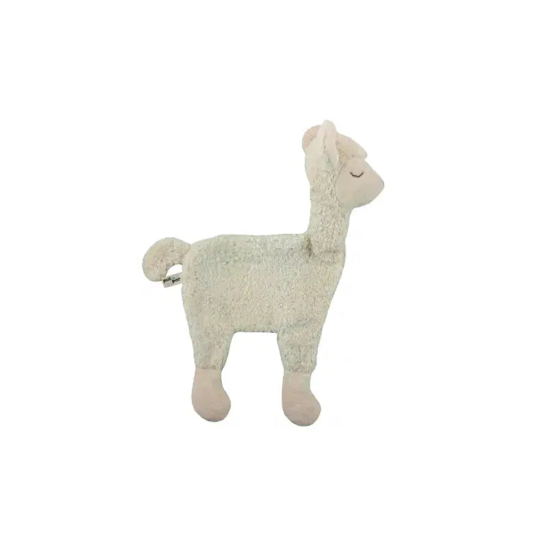 Waschbares Bio Wärmekissen in Alpakaform aus Plüsch von PAT & PATTY