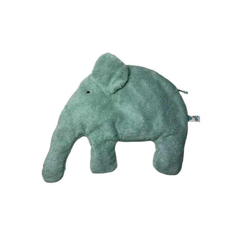 Bio-Wärmekissen Elefant aus eisblauem Frottee von PAT & PATTY