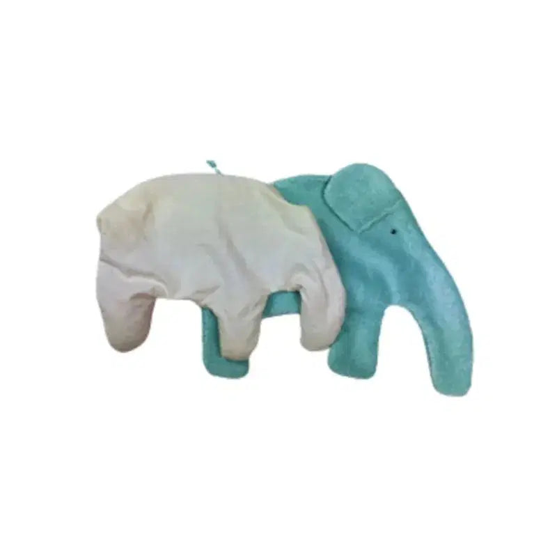 Bio-Wärmekissen Elefant eisblau, waschbar mit Inlett – PAT & PATTY