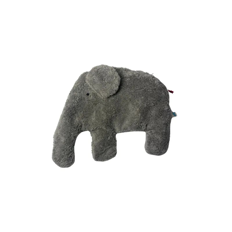 Bio-Wärmekissen Elefant aus grauem Frottee von PAT & PATTY